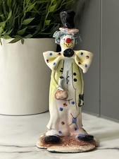 Zampiva Italy Porcelain Pastel Ceramica Spaghetti Hair Clown Figurine 15.5cm VGC