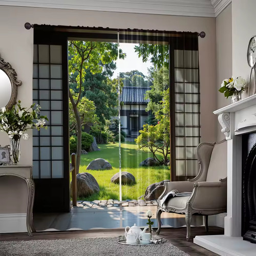 Window curtains polyester - curtains,