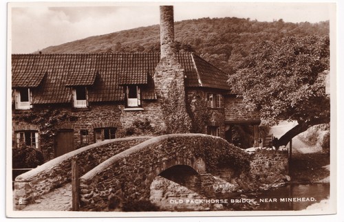 Allerford old packhorse bridge - old,