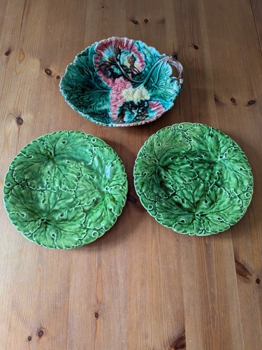Antique majolica dishes 3 - majolica, x