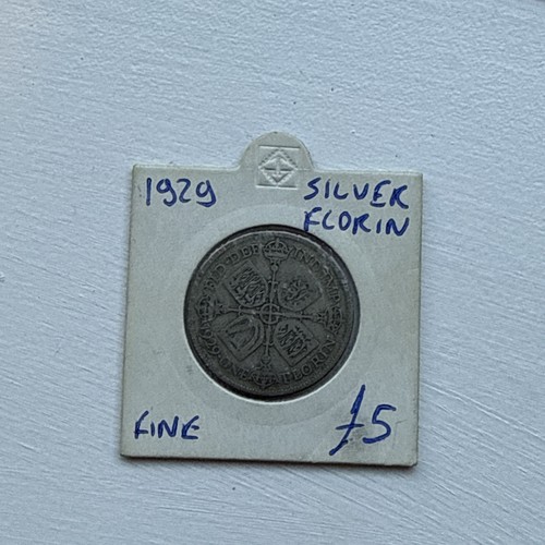 1929 george silver florin - v,