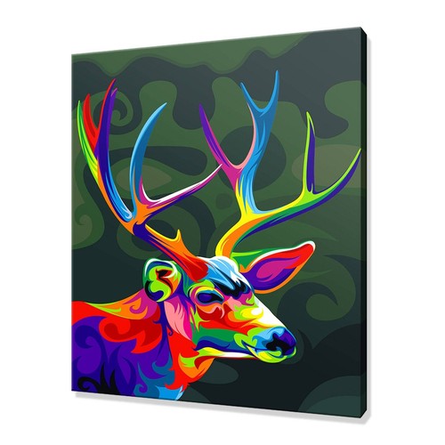 Stag deer canvas print picture - canvas,