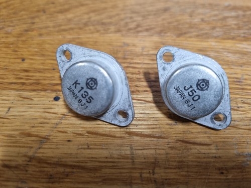 Hitachi 2sj50 2sk135 pair - hitachi,