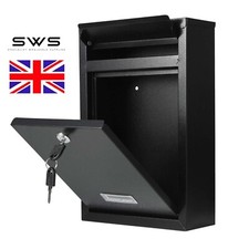 Large black lockable post - post, box