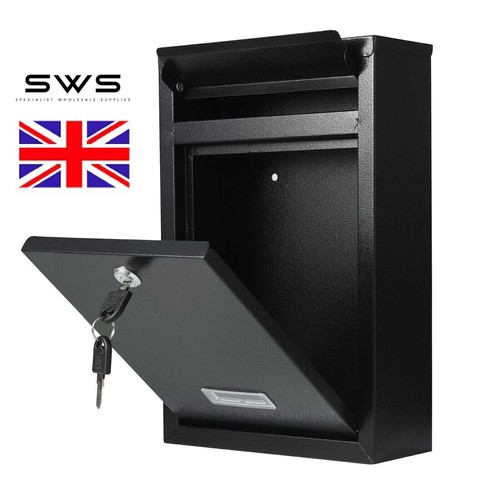 Large black lockable post - black,