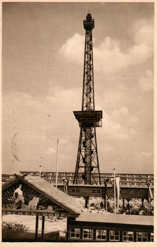 Postcard berlin radio tower - berlin,