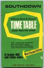 Bus timetable booklet: Southdown West Sussex Edition October 1968