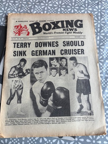 Boxing news oct - news, 1963