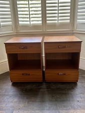 Matching Pair of Mid-Century Modern 1970s Bedside Drawers by Schreiber