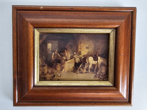 Vintage cottage farm print - cottage,