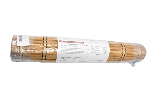 Roman shade brown - brown, bamboo
