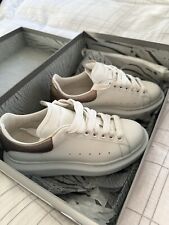 Alexander McQueen Sneaker in White/rose Gold Size UK4.5