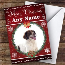 French Spaniel Dog Traditional Animal Personalised Christmas Card