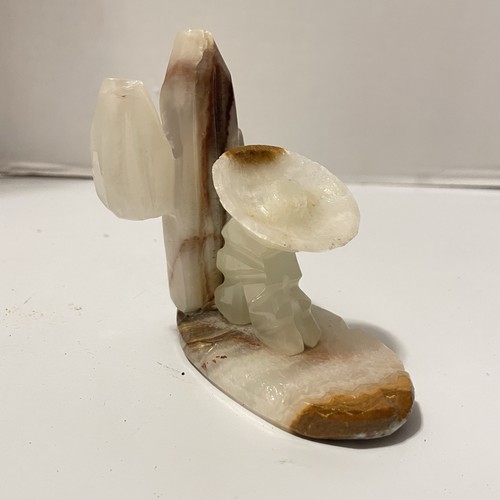 Vtg hand carved onyx - hand,