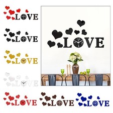 Heart Shaped Wall Clock with 