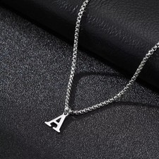 Simple A-Z Letter Necklace for