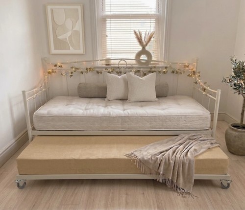 Cream white daybed - cream, with