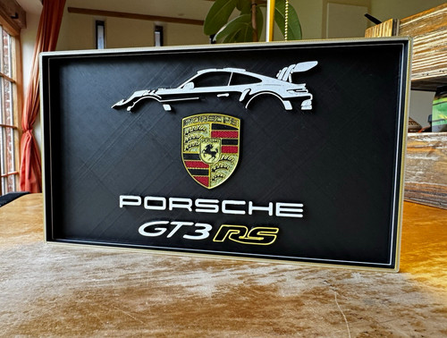 Porsche gt3 wall - porsche, plaque