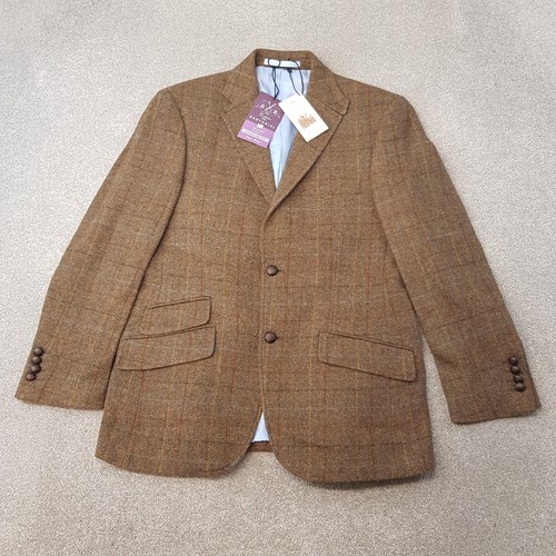 Mens jacket 38s brown - m&s,
