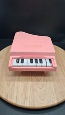 Vintage Toy Pink Plastic Mini Grand Piano - Miniano - Retro - Made In England 