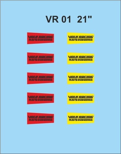 Decal rim design volk - decal, x