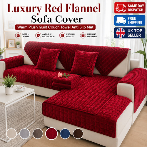 Luxury red flannel sofa - luxury,