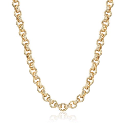 12mm gold diamond cut - gold, lobster