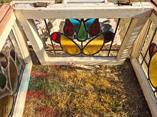 Stained glass art deco - stained, windows