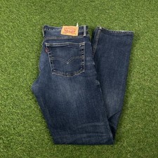 LEVI'S 65504 Jeans Mens (36 Inch Waist) (34 Inch Leg) Slim Fit Blue