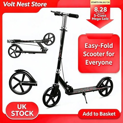 Folding adult scooter - adult, big