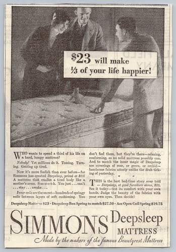 1930 simmons deepsleep - 1930,