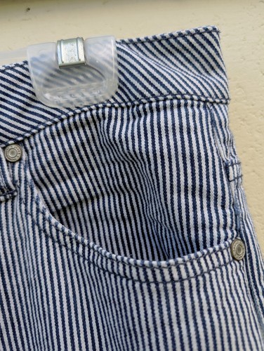 Faded glory blue white stripe - faded,