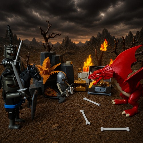 Playmobil dragon battle - dragon, bundle
