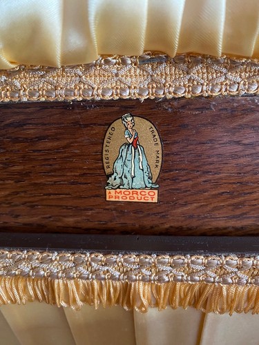 Antique oak sewing box - box, /