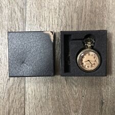 Quartz Pocket Watch - Dark Brown Transparent Glass Pocket Watch In Box