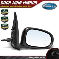 Cable Door Wing Mirror Drivers Side for Nissan AlmeraI II 2000-2006 Manual Fold