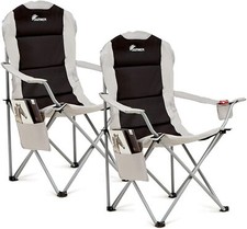 Pair padded folding camping - pair,
