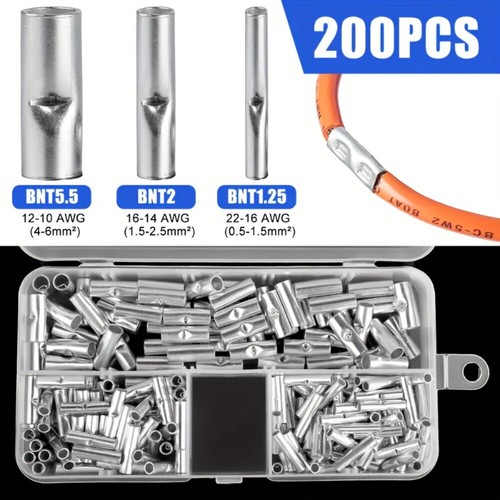 200pcs copper bare - bare, splice