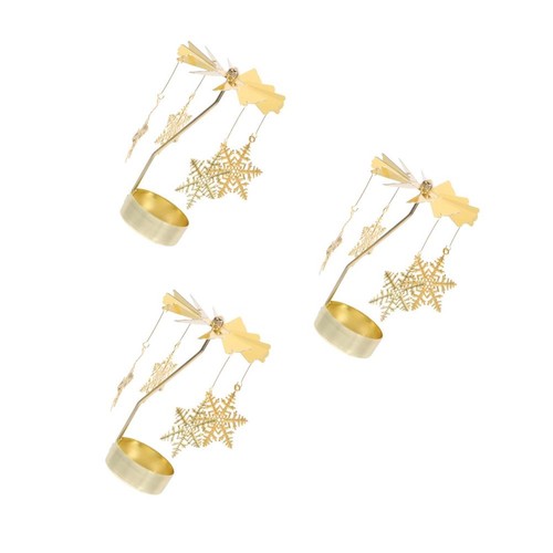 Rotary iron candle holder - candle,