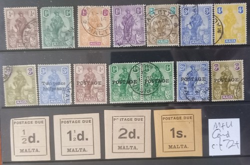 Malta stamps card u - stamps, m&u