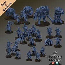 Trench Compatible-  Sultanate of the Iron Wall Warband (KaiTech) - 27 models