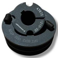 DUNLOP SPZ80x2 V Belt Pulley 2 Groove Taper Lock + BUSH 1210 80mm PCD 84mm OD