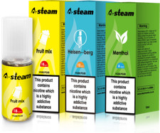 A-Steam 10 x 10ml 10ml E Liquid Juice Vape New Flavors Eliquid 50vg 50pg