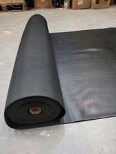 RIBBED RUBBER FLOORING MATTING 1.2M WIDE 3MM THICK ANTI SLIP / NON SLIP