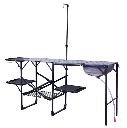 Outdoor folding kitchen table - folding,