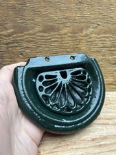 Traditional Green Cast Iron Enamel Soap Dish/Drainer/Free Stands/Metal /New