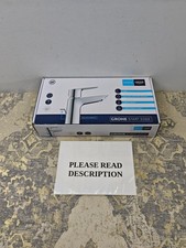 GROHE Start Edge – Basin Mixer Tap with Pop-Up Waste Set (Metal Lever, 28 mm C