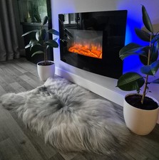 Unique Natural Non Dyed Icelandic Sheepskin Rugs Giant Sizes up to 160 cm long