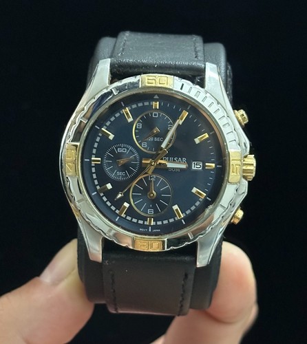 Pulsar chronograph blue - chronograph, dial