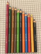 Bundle of 11 Derwent Artists Colouring Coloured Pencils Used Round -Rare Colours
